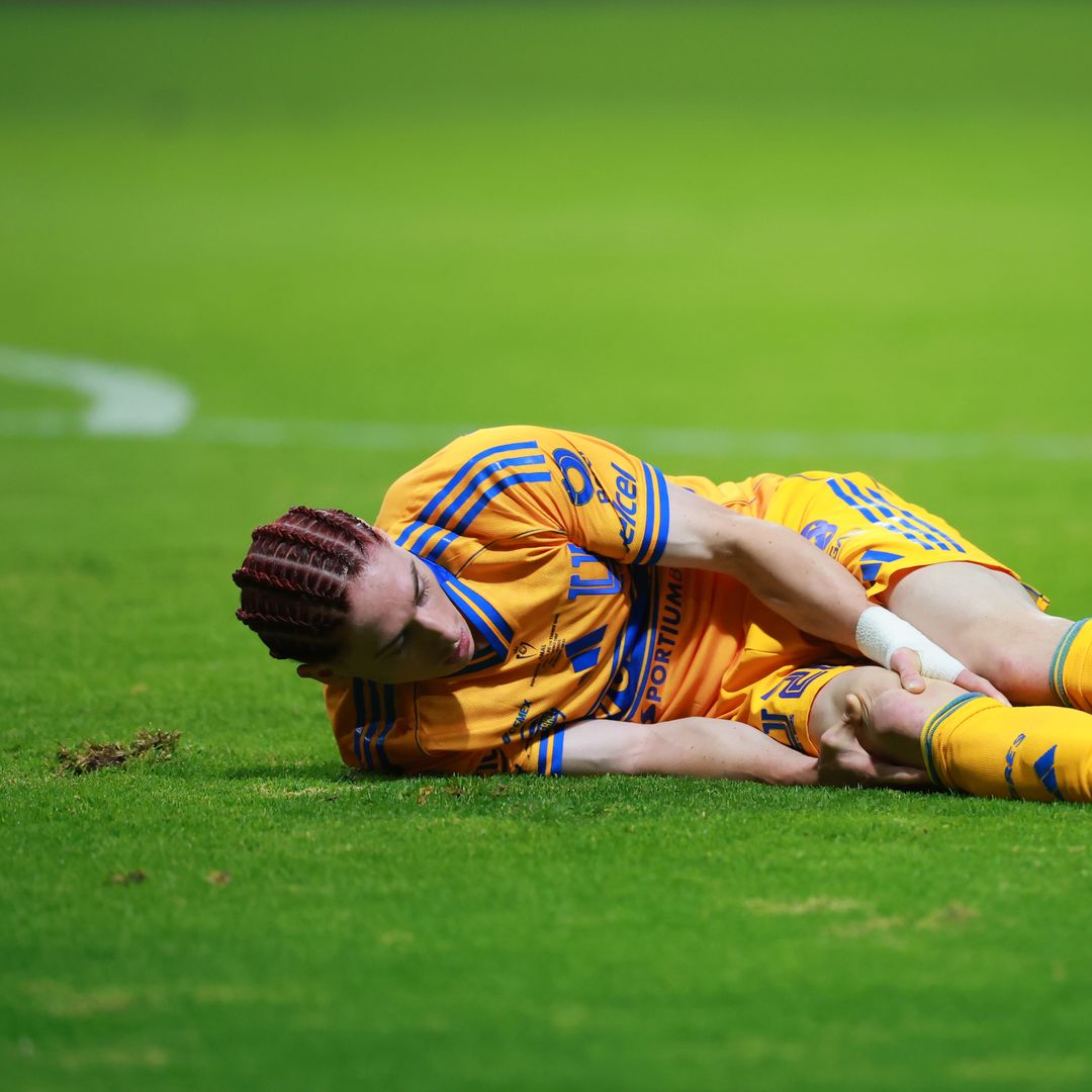 Marcelo Flores tras la lesión en la final de la Concachampions